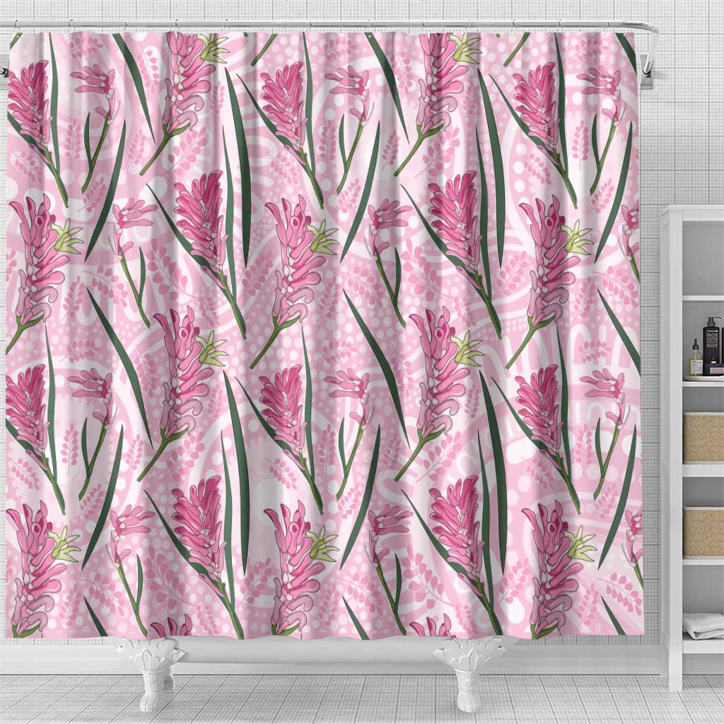 Australia Kangaroo Paws Shower Curtain Aussie Native Flowers Indigenous Art - Aussie Hoodie