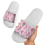 Australia Kangaroo Paws Slide Sandals Aussie Native Flowers Indigenous Art - Aussie Hoodie