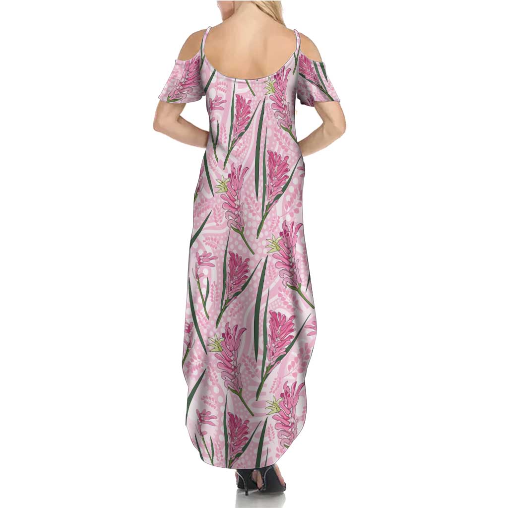 Australia Kangaroo Paws Summer Maxi Dress Aussie Native Flowers Indigenous Art - Aussie Hoodie