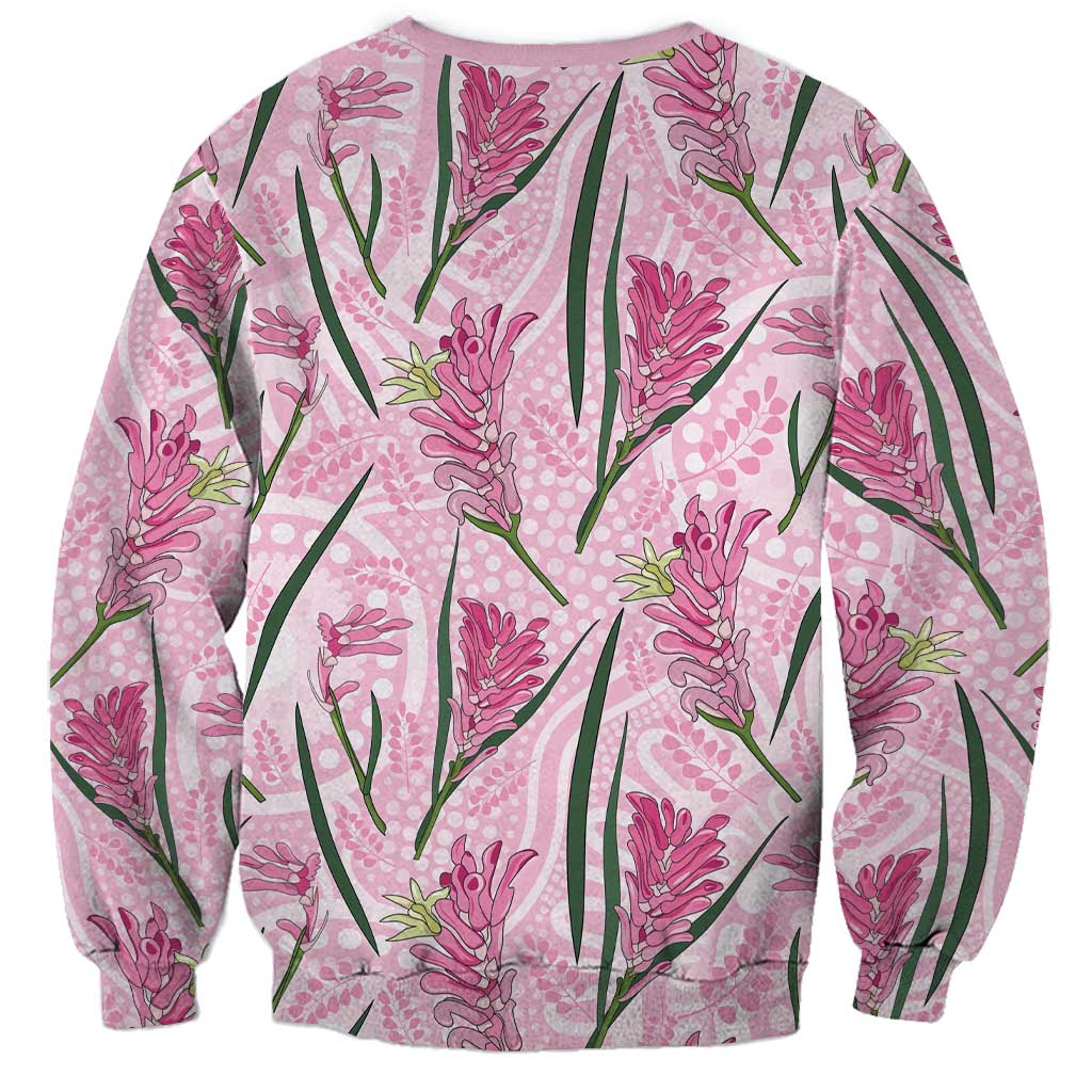 Australia Kangaroo Paws Sweatshirt Aussie Native Flowers Indigenous Art - Aussie Hoodie