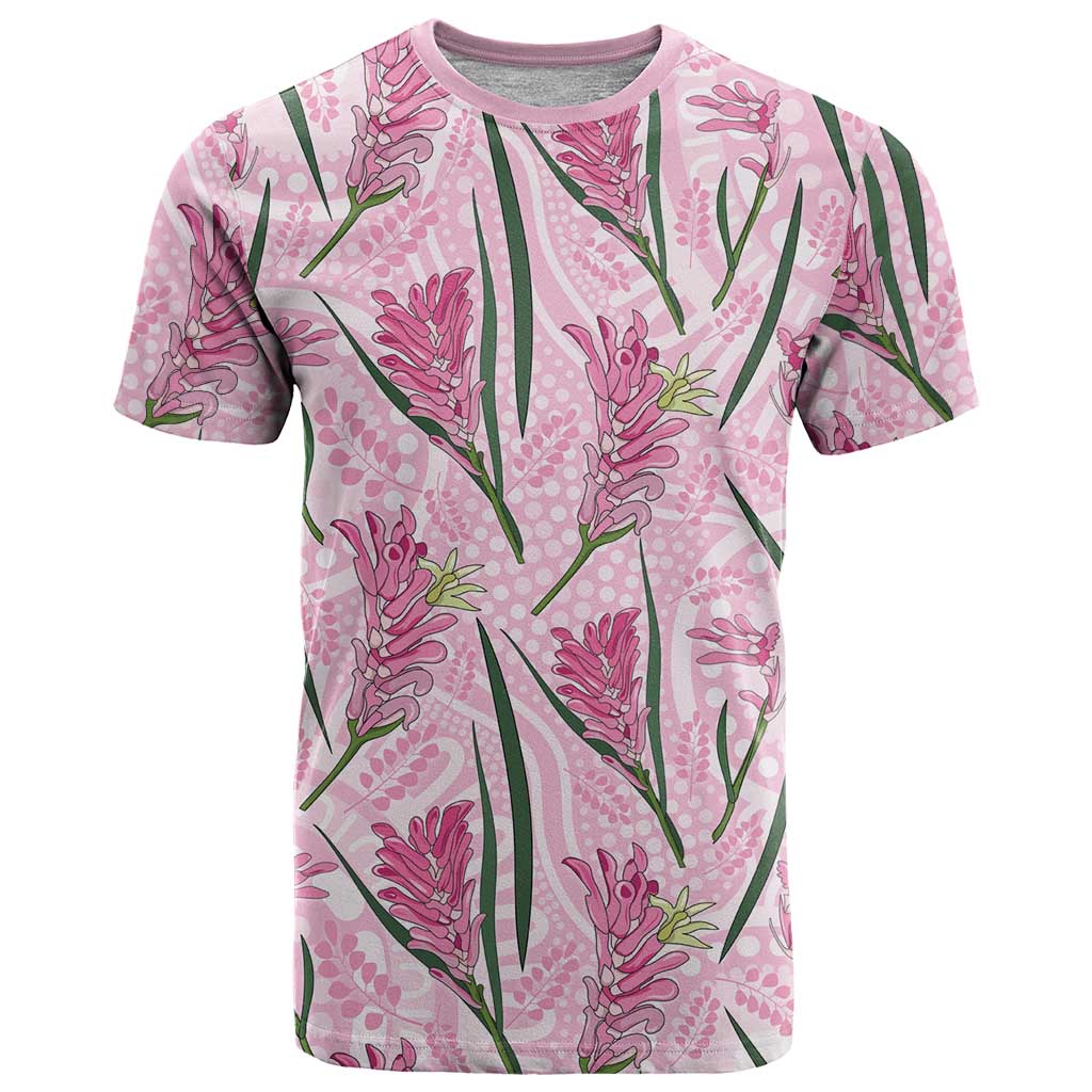 Australia Kangaroo Paws T Shirt Aussie Native Flowers Indigenous Art - Aussie Hoodie