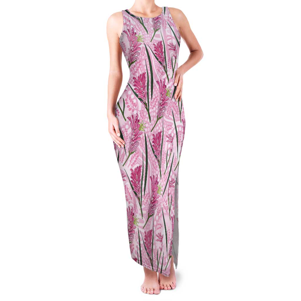 Australia Kangaroo Paws Tank Maxi Dress Aussie Native Flowers Indigenous Art - Aussie Hoodie