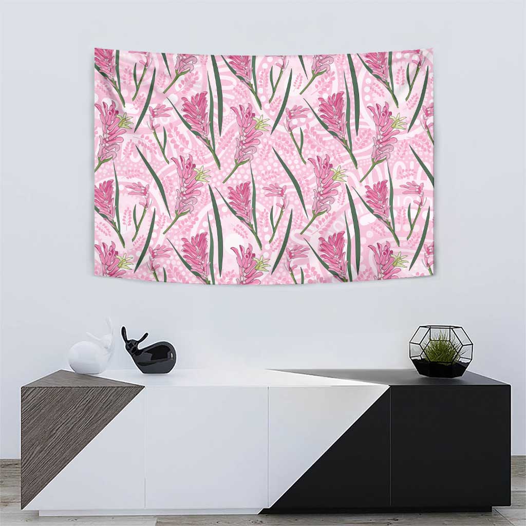Australia Kangaroo Paws Tapestry Aussie Native Flowers Indigenous Art - Aussie Hoodie