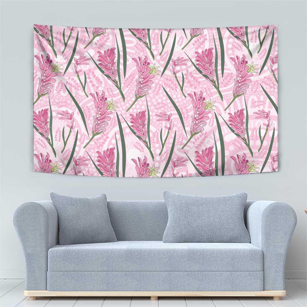 Australia Kangaroo Paws Tapestry Aussie Native Flowers Indigenous Art - Aussie Hoodie