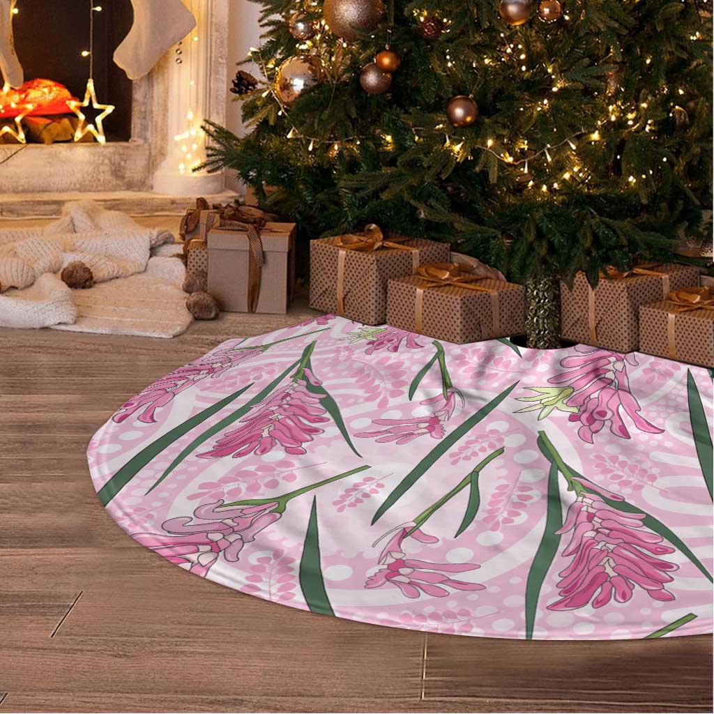 Australia Kangaroo Paws Tree Skirt Aussie Native Flowers Indigenous Art - Aussie Hoodie