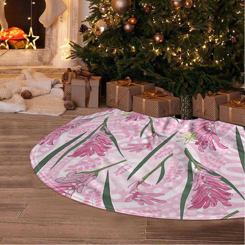 Australia Kangaroo Paws Tree Skirt Aussie Native Flowers Indigenous Art - Aussie Hoodie
