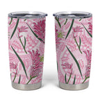 Australia Kangaroo Paws Tumbler Cup Aussie Native Flowers Indigenous Art - Aussie Hoodie