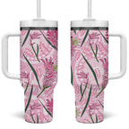 Australia Kangaroo Paws Tumbler With Handle Aussie Native Flowers Indigenous Art - Aussie Hoodie