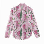 Australia Kangaroo Paws Women Casual Shirt Aussie Native Flowers Indigenous Art - Aussie Hoodie