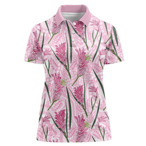 Australia Kangaroo Paws Women Polo Shirt Aussie Native Flowers Indigenous Art - Aussie Hoodie