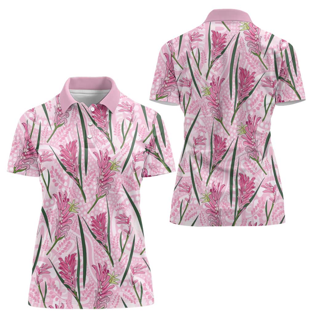 Australia Kangaroo Paws Women Polo Shirt Aussie Native Flowers Indigenous Art - Aussie Hoodie