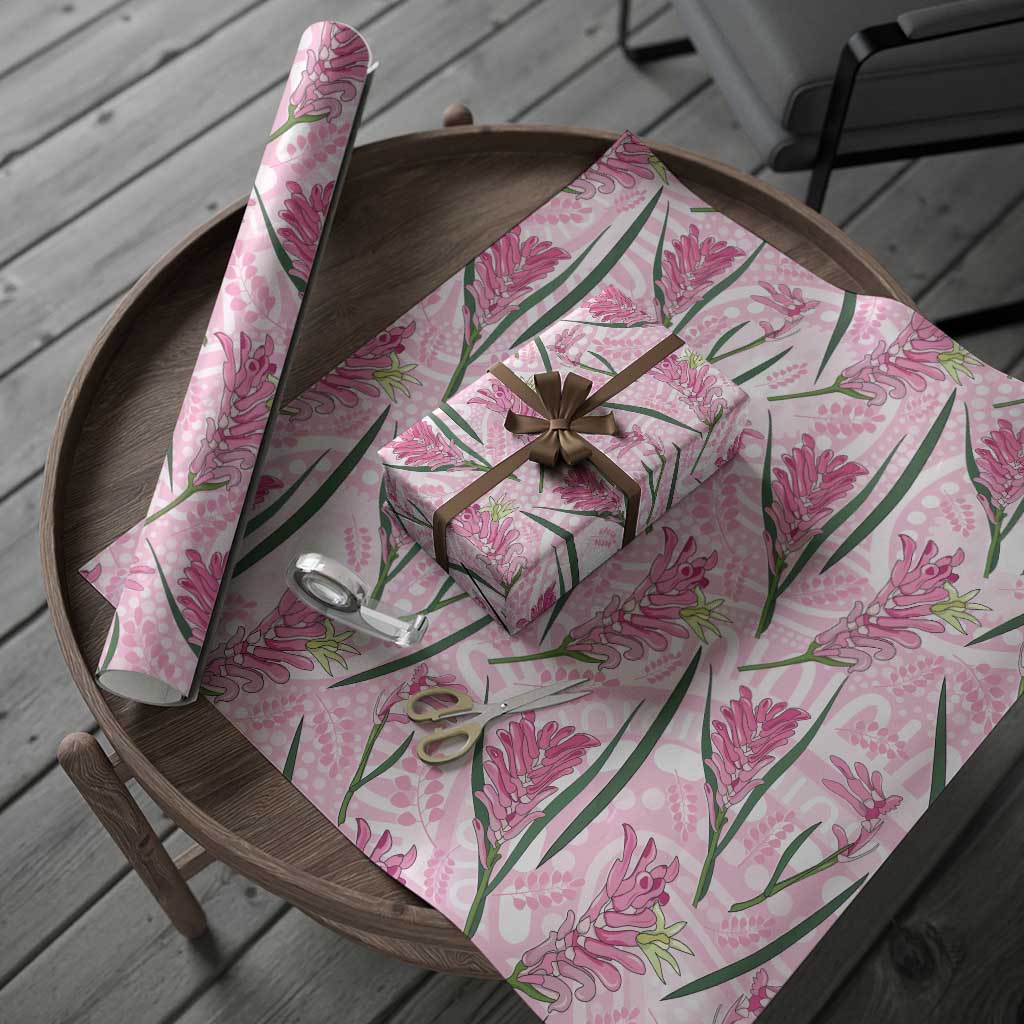 Australia Kangaroo Paws Wrapping Paper Aussie Native Flowers Indigenous Art - Aussie Hoodie