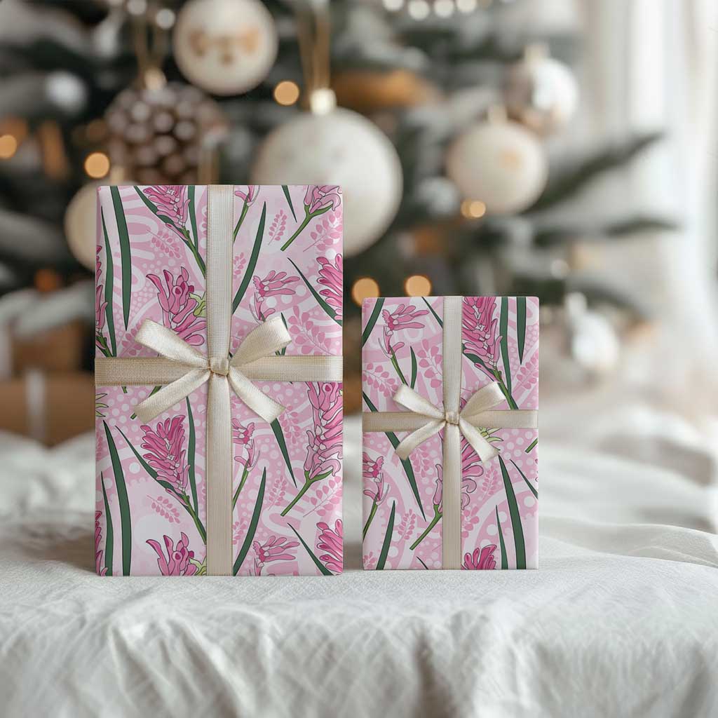 Australia Kangaroo Paws Wrapping Paper Aussie Native Flowers Indigenous Art - Aussie Hoodie