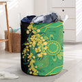 Australia Golden Wattle Laundry Basket Aussie Native Flowers Indigenous Art - Aussie Hoodie