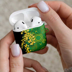 Australia Golden Wattle AirPods Case Aussie Native Flowers Indigenous Art - Aussie Hoodie