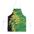 Australia Golden Wattle Apron Aussie Native Flowers Indigenous Art - Aussie Hoodie