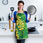 Australia Golden Wattle Apron Aussie Native Flowers Indigenous Art - Aussie Hoodie