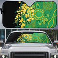 Australia Golden Wattle Auto Sun Shade Aussie Native Flowers Indigenous Art - Aussie Hoodie