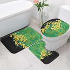 Australia Golden Wattle Bathroom Set Aussie Native Flowers Indigenous Art - Aussie Hoodie