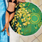 Australia Golden Wattle Beach Blanket Aussie Native Flowers Indigenous Art - Aussie Hoodie