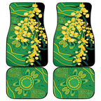 Australia Golden Wattle Car Mats Aussie Native Flowers Indigenous Art - Aussie Hoodie