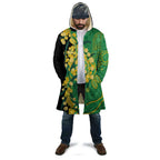 Australia Golden Wattle Cloak Aussie Native Flowers Indigenous Art - Aussie Hoodie