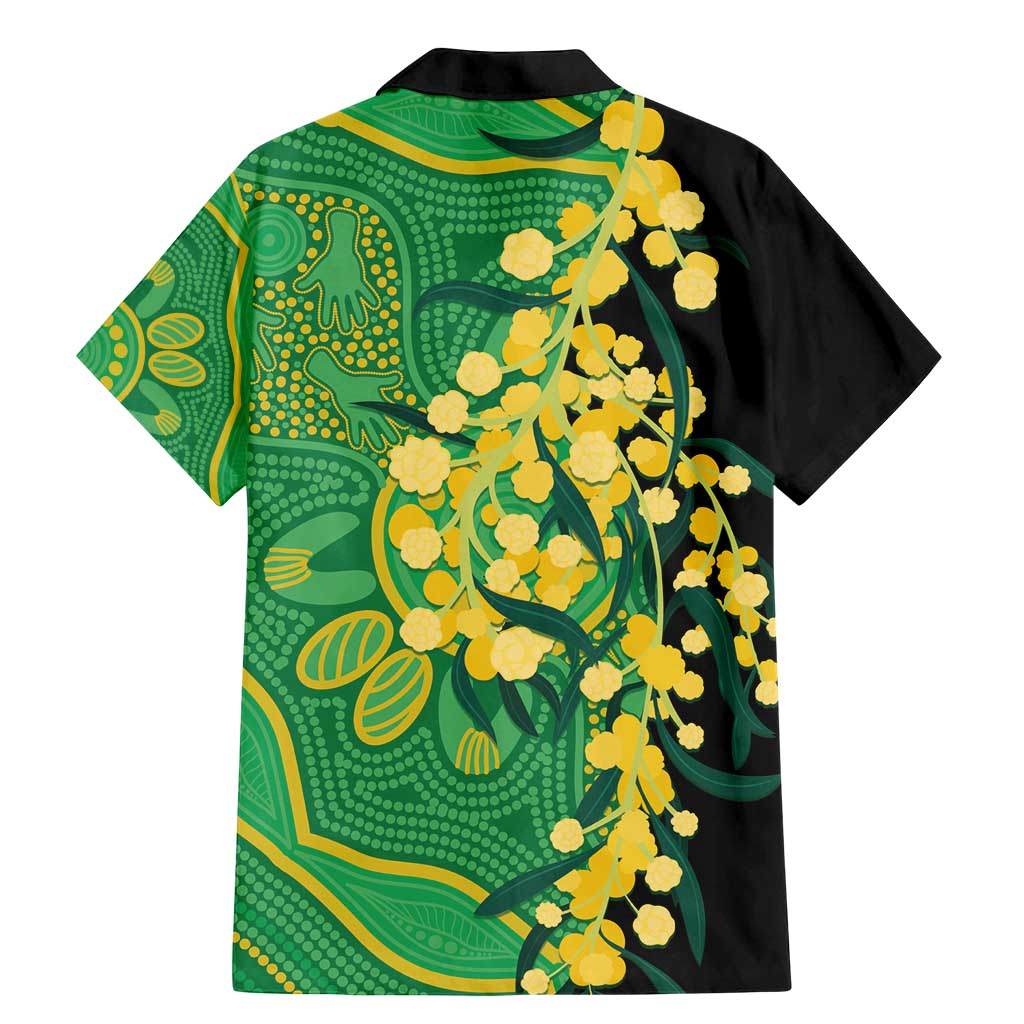 Australia Golden Wattle Family Matching Mermaid Dress and Hawaiian Shirt Aussie Native Flowers Indigenous Art - Aussie Hoodie