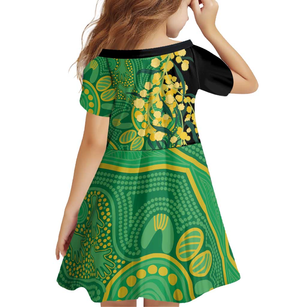 Australia Golden Wattle Family Matching Tank Maxi Dress and Hawaiian Shirt Aussie Native Flowers Indigenous Art - Aussie Hoodie