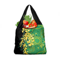 Australia Golden Wattle Grocery Bag Aussie Native Flowers Indigenous Art - Aussie Hoodie