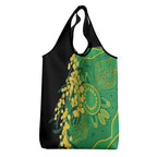 Australia Golden Wattle Grocery Bag Aussie Native Flowers Indigenous Art - Aussie Hoodie