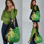 Australia Golden Wattle Grocery Bag Aussie Native Flowers Indigenous Art - Aussie Hoodie