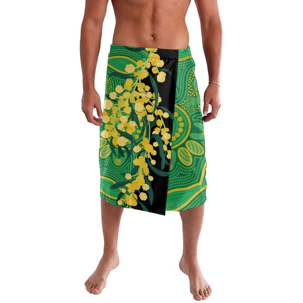 Australia Golden Wattle Lavalava Aussie Native Flowers Indigenous Art - Aussie Hoodie