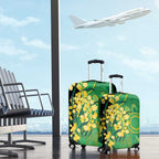 Australia Golden Wattle Luggage Cover Aussie Native Flowers Indigenous Art - Aussie Hoodie