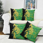Australia Golden Wattle Pillow Cover Aussie Native Flowers Indigenous Art - Aussie Hoodie