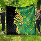Australia Golden Wattle Quilt Aussie Native Flowers Indigenous Art - Aussie Hoodie