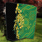 Australia Golden Wattle Quilt Aussie Native Flowers Indigenous Art - Aussie Hoodie