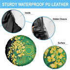Australia Golden Wattle Spare Tire Cover Aussie Native Flowers Indigenous Art - Aussie Hoodie