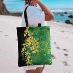 Australia Golden Wattle Tote Bag Aussie Native Flowers Indigenous Art - Aussie Hoodie