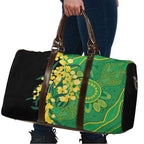 Australia Golden Wattle Travel Bag Aussie Native Flowers Indigenous Art - Aussie Hoodie