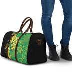 Australia Golden Wattle Travel Bag Aussie Native Flowers Indigenous Art - Aussie Hoodie