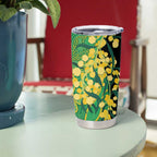 Australia Golden Wattle Tumbler Cup Aussie Native Flowers Indigenous Art - Aussie Hoodie