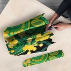 Australia Golden Wattle Umbrella Aussie Native Flowers Indigenous Art - Aussie Hoodie