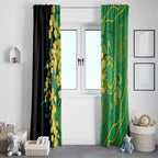 Australia Golden Wattle Window Curtain Aussie Native Flowers Indigenous Art - Aussie Hoodie