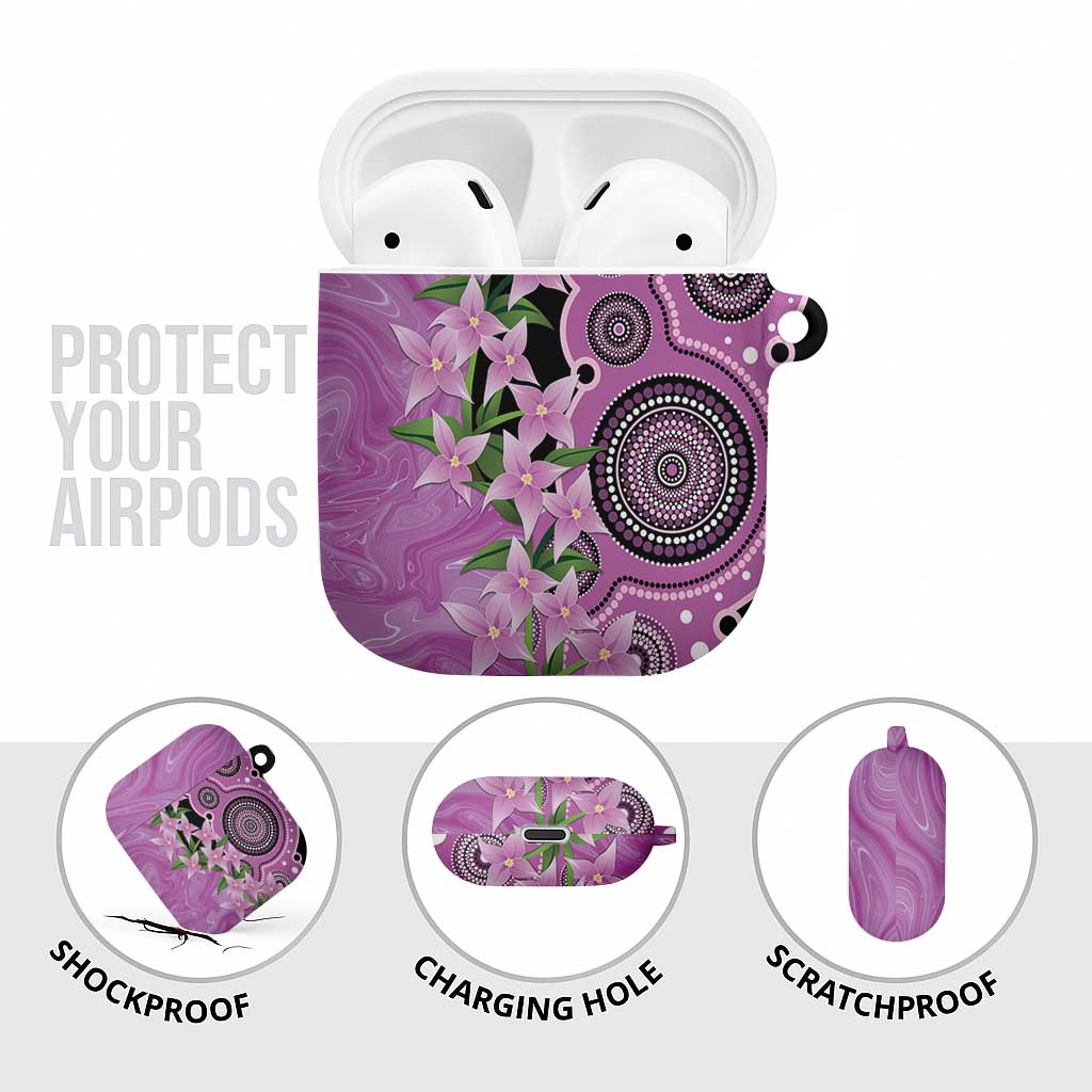 Australia Boronia AirPods Case Aussie Native Flowers Indigenous Art - Aussie Hoodie