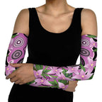 Australia Boronia Arm Sleeves Aussie Native Flowers Indigenous Art - Aussie Hoodie