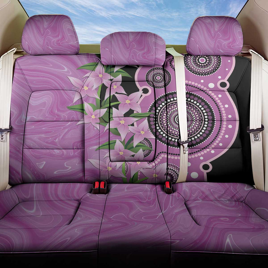 Australia Boronia Back Car Seat Cover Aussie Native Flowers Indigenous Art - Aussie Hoodie