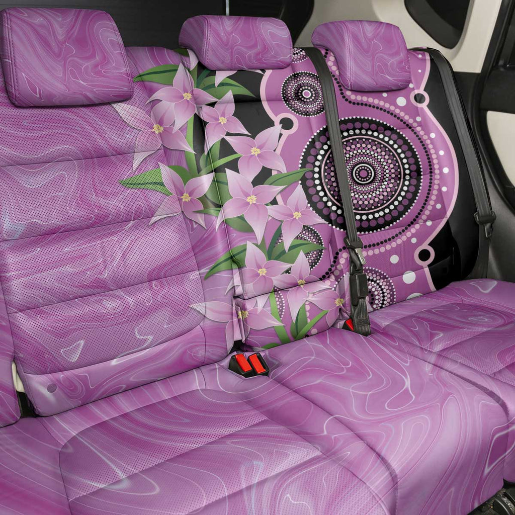 Australia Boronia Back Car Seat Cover Aussie Native Flowers Indigenous Art - Aussie Hoodie
