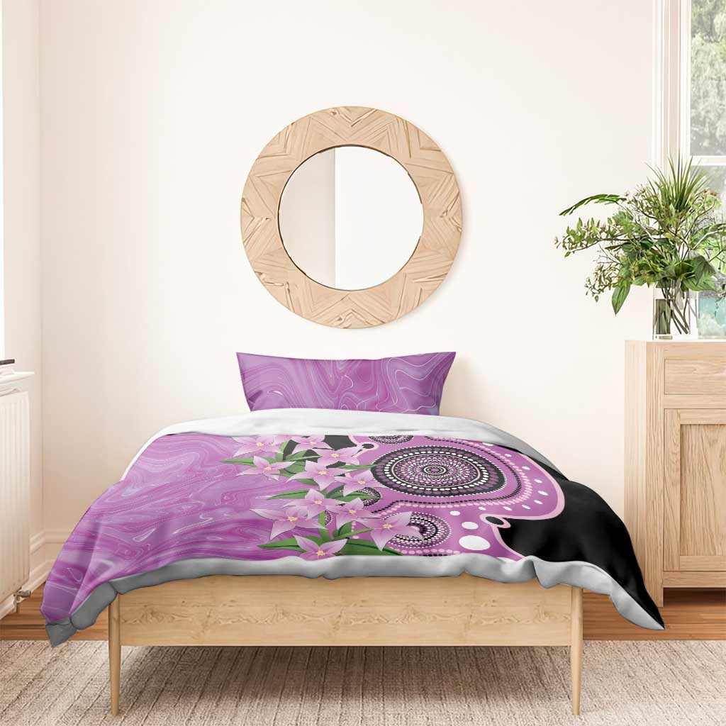 Australia Boronia Bedding Set Aussie Native Flowers Indigenous Art - Aussie Hoodie