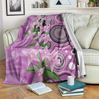 Australia Boronia Blanket Aussie Native Flowers Indigenous Art - Aussie Hoodie