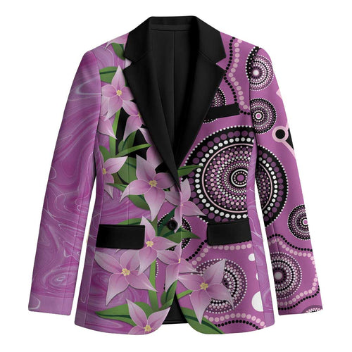 Australia Boronia Blazer Aussie Native Flowers Indigenous Art - Aussie Hoodie